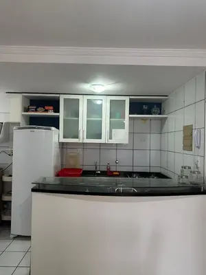 A cozinha ou kitchenette de Apartamento Meireles - 2 Suites com Ar Condicionado
