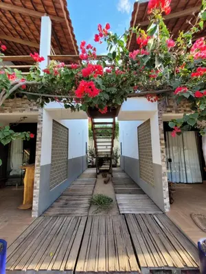 Uma varanda ou terraço em Condomínio Shalom Beach
