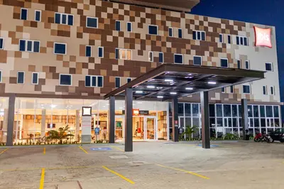 O edifício onde o hotel está situado