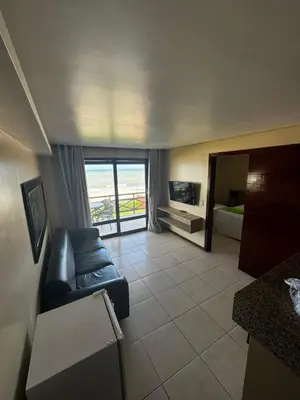Uma televisão e/ou sistema de entretenimento em KARIRI BEACH_CUMBUCO BOUTIQUE APARTMENTS