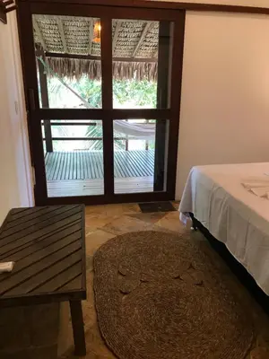 Uma cama ou camas num quarto em Casa Bouganville apartamento 4