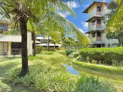 Um jardim no exterior de Resort Beach Place, Porto das Dunas - CE