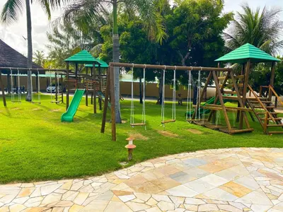 A área de jogos para crianças em Resort Beach Place, Porto das Dunas - CE