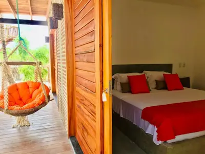Uma cama ou camas num quarto em Casa dos Irmãos