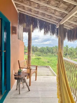 Uma varanda ou terraço em Mangará Pousada