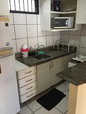 A cozinha ou kitchenette de Porto de Iracema apartamentos