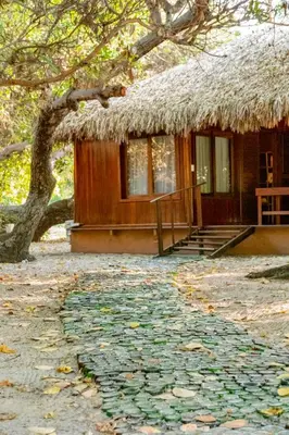 Um jardim no exterior de Refugios Parajuru - Pavilhão