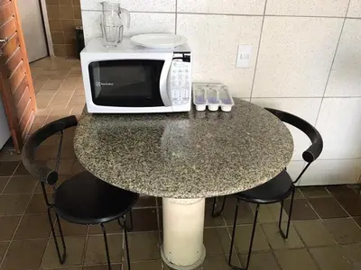 A cozinha ou kitchenette de 703 Flat mobiliado Praia de Iracema