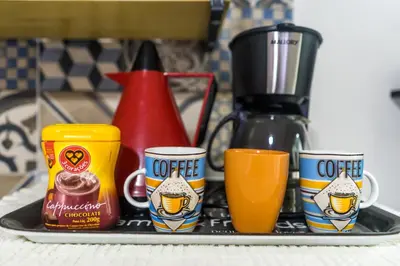 Comodidades para chá e café em Apartamento BEIRA MAR