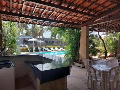 A piscina em ou perto de Cumbuco - Casa de praia com piscina e deck