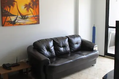 Uma área de estar em Porto de Iracema Beach Apartamentos