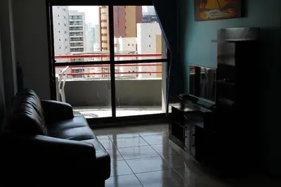 Uma área de estar em Porto de Iracema Beach Apartamentos