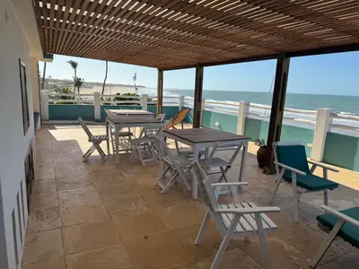 Uma varanda ou terraço em Navegantes Poente - Os Navegantes