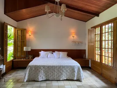 Uma cama ou camas num quarto em Casa Amarela