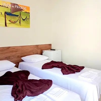 Uma cama ou camas num quarto em CASA BRANCA - Jijoca de Jericoacoara
