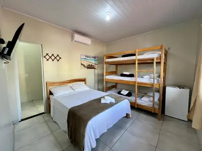 Uma cama ou camas num quarto em CASA BRANCA - Jijoca de Jericoacoara