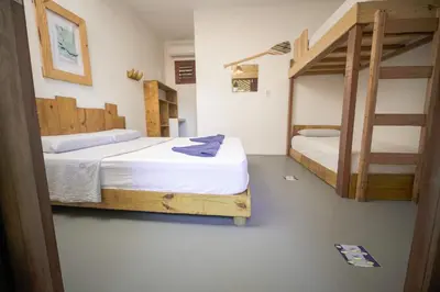 Uma cama ou camas num quarto em Casa Mar Taíba