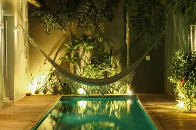Um jardim no exterior de Casa Katu