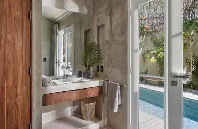 Uma casa de banho em Casa Katu