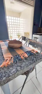 A planta de Apartamento Inteiro a 100 metros da Praia