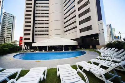 A planta de Flat com vista para o mar