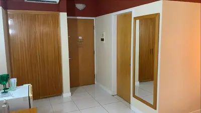 A planta de Flat com vista para o mar
