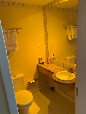 A planta de Flat com vista para o mar