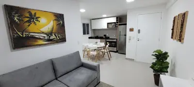 A cozinha ou kitchenette de Flat Beira-mar Fortaleza
