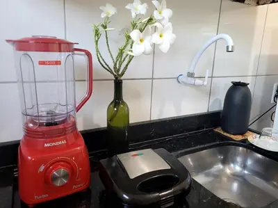 A cozinha ou kitchenette de Teto Hospedagens Va