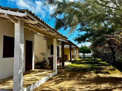 O edifício onde o chalé está situado