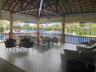 Uma varanda ou terraço em VG Sun Cumbuco by Bruna Mazzer