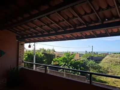 Uma varanda ou terraço em Flat Casa Taiba 2002