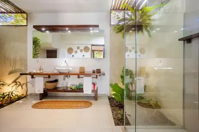 Uma casa de banho em Aldeia Jericoacoara - Suites Privativas