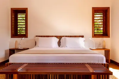 Uma cama ou camas num quarto em Aldeia Jericoacoara - Suites Privativas