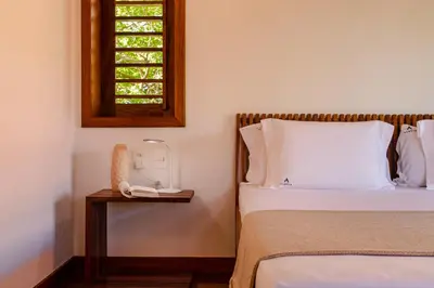 Uma cama ou camas num quarto em Aldeia Jericoacoara - Suites Privativas