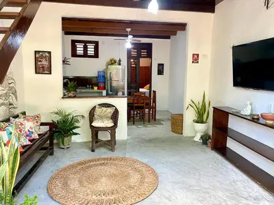 Uma televisão e/ou sistema de entretenimento em Casa Amiga Jeri