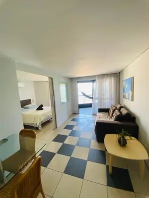 Uma cama ou camas num quarto em Velas do Mucuripe by DS Imóveis
