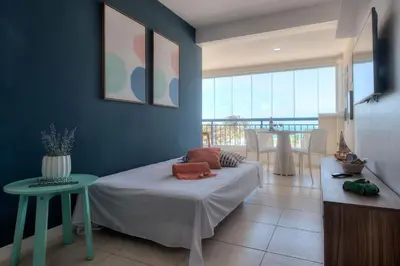 Uma cama ou camas num quarto em Beach Village #403 - Praia do Futuro por Carpediem