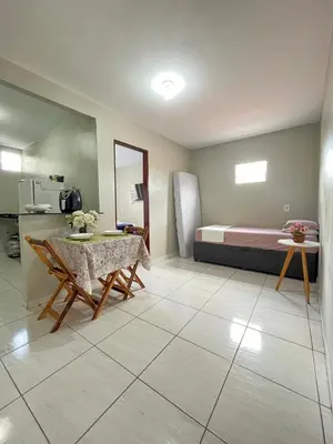 Uma cama ou camas num quarto em Teto Hospedagens