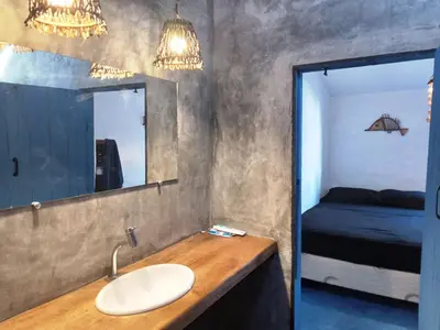 Uma cama ou camas num quarto em Casinha da Curva