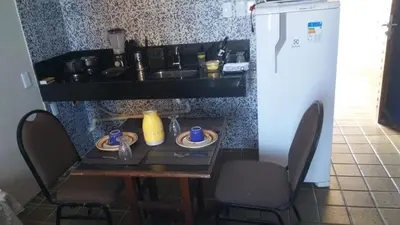 A cozinha ou kitchenette de 805 Flat mobiliado Praia de Iracema
