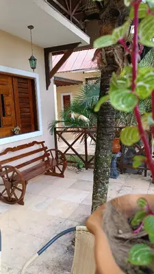 Um jardim no exterior de Guaramiranga-ce Chalé do Rei