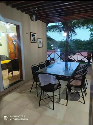 Uma varanda ou terraço em Guaramiranga-ce Chalé do Rei