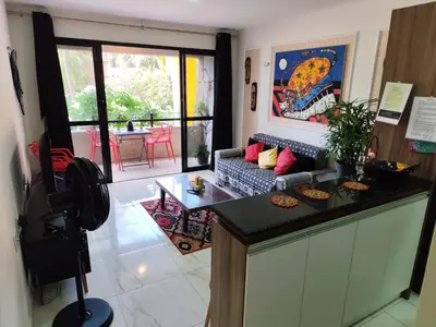 A cozinha ou kitchenette de Lindo Apartamento na Praia do Futuro