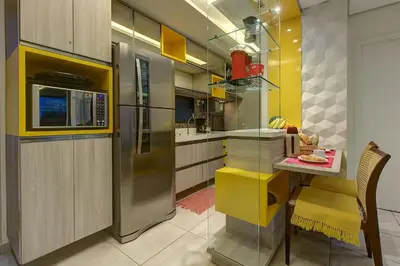 A cozinha ou kitchenette de Wai Wai #E208 - Resort no Cumbuco by Carpediem