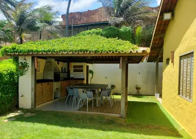 Um jardim no exterior de Casa na Beira do Mar, Peroba, Icapuí/CE, Morada Mariana