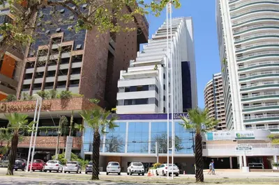 O edifício onde o apartamento está situado