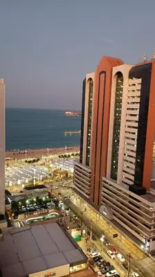 Uma vista geral de Fortaleza ou a vista da cidade a partir do apartamento