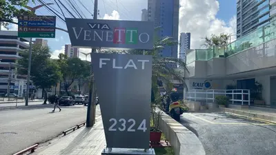 A planta de Flat Beira Mar - Via Venetto