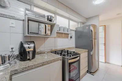 A cozinha ou kitchenette de Scopa Beach #C2100 - Porto das Dunas por Carpediem